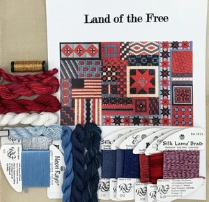 Needle Delights Debbie Rees Land of the Free KIT Needlepoint counted canvas - Picture 1 of 1