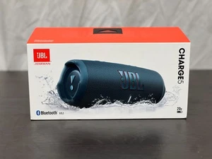 JBL Charge 5 Portable Wireless Bluetooth Speaker -Blue(JBLCHARGE5BLUAM) - Picture 1 of 2