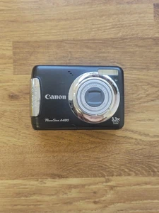 Canon Fotocamera Digitale PowerShot A480 10.0MP Nera Testata Leggi Descrizione - Foto 1 di 10