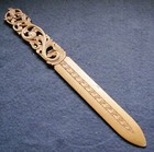 Jugendstil Brieföffner Birnbaumholz Handgeschnitzt