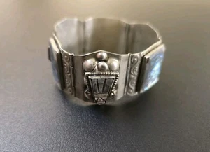 Bracciale vintage metà secolo Messico Abalone - Foto 1 di 3