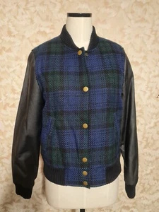 J.Crew of USA unisex jacket. knitted with faux leather sleeves. size M. - Picture 1 of 4