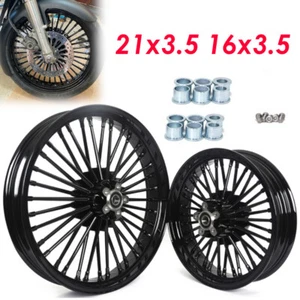 21x3.5 16x3.5 Front Rear Wheels Rims For Yamaha XVS650 V-star VSTAR 650 1100 - Picture 1 of 12