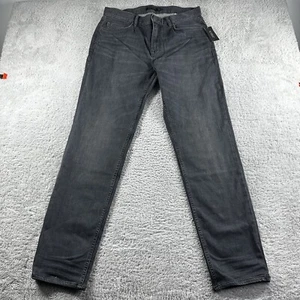 Pantalones de mezclilla Banana Republic para hombre 32x34 negros atléticos cónicos desvanecidos limpios retro góticos - Imagen 1 de 14