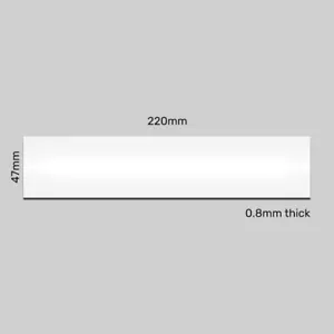 10X WHITE 220mm x 47mm Magnetic Labels | Warehouse Whiteboard Shelf Racking - Picture 1 of 4