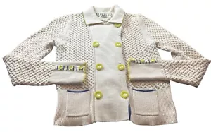 Sparrow Anthropology Womens Multicolor Button-Down Cardigan Sweater M Cottage - Picture 1 of 7