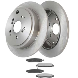Rear Brake Rotors and Ceramic Brake Pads for 2001-2006 Acura MDX 3.5L V6 H09 CA - Picture 1 of 6