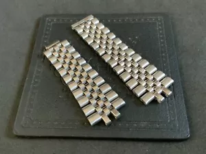 Vintage SS Folded Jubilee Bracelet Segments Part For 6251H 20MM Bracelet - Picture 1 of 6