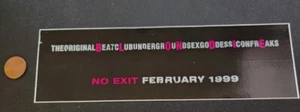 Blondie 1999 No Exit Advance Promotional Sticker Excellent New Old Stock - Picture 1 of 1