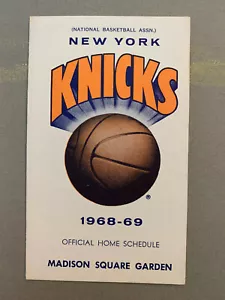 1968-69 NY Knicks Madison Square Garden Basketball Schedule 3"x5" Unopened EX - Picture 1 of 2