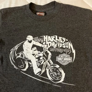 Harley-Davidson T-Shirt Youth Boys Small Gray Orange Motorcycles Kids Florida - Picture 1 of 8