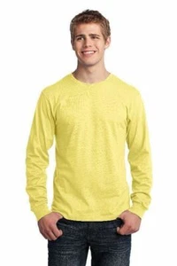 Port & Company PC54LS Men's Long Sleeve T-Shirt Cotton Solid Plain Blank Tee - Picture 1 of 29