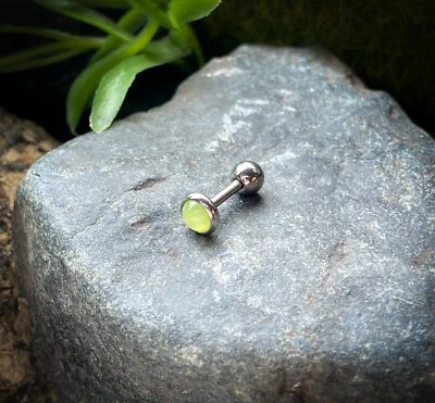 1 pieza Piedra Iluminadora Tragus Stud Hélice Caracola Oreja Cartílago Piercing Joyería Foto 1 de 3