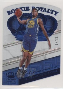 2018-19 Panini Crown Royale Royalty Blue /49 Jacob Evans III #9 Rookie RC