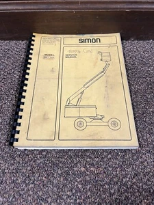 Genuine Original Simon MPI60 Man Lift Aerial Operators Manual - Picture 1 of 5