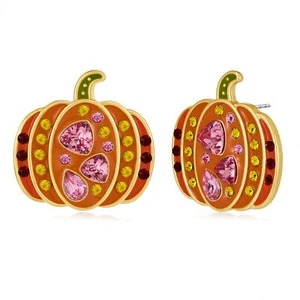 Cute Halloween Pumpkin Earrings for Women Colorful Rhinestone Pumpkin Earring... - Picture 1 of 7