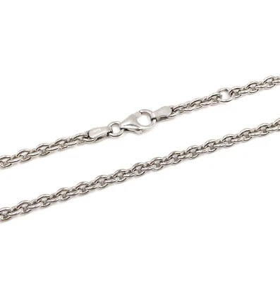 40 cm massiccio argento 925 ancora catena 3,5 mm catena in argento collana gi... - Immagine 1 di 4