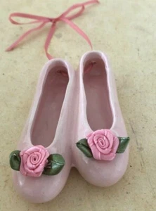 New Ballet Dance Recital Gift Ballerina Slippers Shoes Keepsake Ornament ceramic - Picture 1 of 1