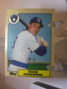 Topps Collector's Tiffany #706 1987 - Rick Manning - Cerveceros de Milwaukee (13407) - Imagen 1 de 2