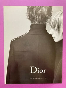 Publicité Dior Hommes 2002 automne hiver style manteau mode Christian Y2K - Picture 1 of 1