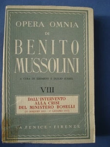 FASCISMO-MUSSOLINI-DALL'INTERVENTO ALLA CRISI DEL MINISTERO BOSELLI 1915/1917 - Picture 1 of 1