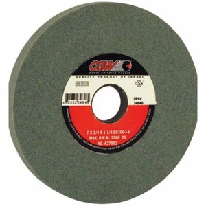 CGW-Camel 34644 7"x 3/4"x 1-1/4" GC60-I Green Silicon Carbide TR Grinding Wheel - Picture 1 of 2