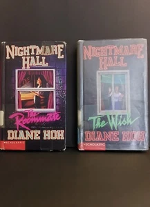 Nightmare Hall By Diane Hoh #2 The Roommate + #4 The Wish VTG Teen Horror Books - Imagen 1 de 13