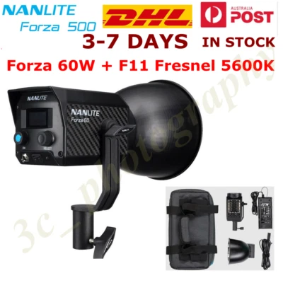 Nanguang NANLITE Forza 60W F11 Fresnel 5600K Portable COB LED  Camera Light AU - Image 1 of 4