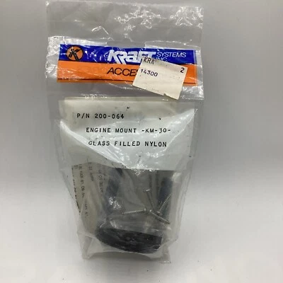 Vtg RC Accessory Kraft Systems Glass Filled Nylon Engine Mount KM-30 200-064 NOS - Image 1 of 4