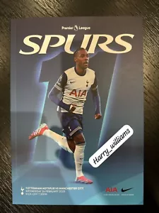 Tottenham Hotspur Spurs v Manchester City Premier League Programme 26/02/2025 - Picture 1 of 1