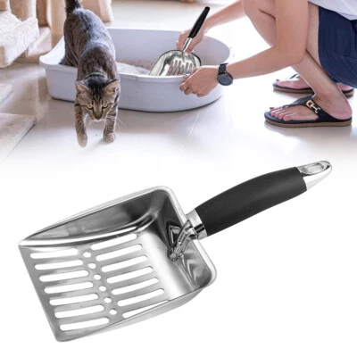 Cat Litter-Scoop Metal Scooper Sifter Shovel Long-Cleaning Tool Fully Openworked