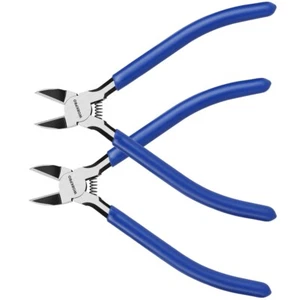 6" Wire Cutter Precision Flush Cutter Spring Loaded Side Cutting Diagonal Cutter - Picture 1 of 9
