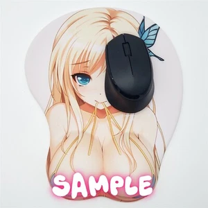 Alfombrilla de ratón 3D con reposamuñecas Sena Boob Oppai Anime - Imagen 1 de 6