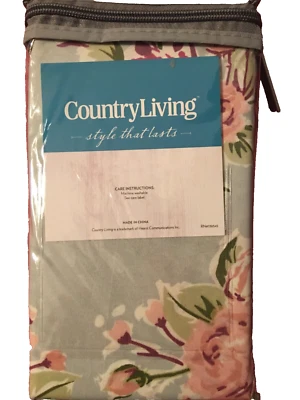 Fundas de almohada Country Living 2 estándar de microfibra*gris floral suave sin arrugas Foto 1 de 3