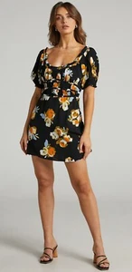 RUE STIIC Leona Dress In Marigold Floral RRP $219 Size XS Brand New - Bild 1 von 5