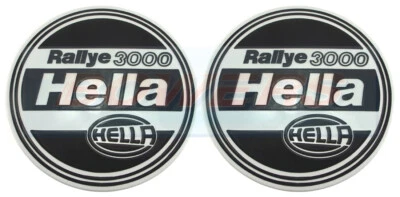 HELLA RALLYE 3000 PROTECTIVE SPOT FOG DRIVING LAMP LIGHT COVERS  9" 234mm DIA - Image 1 of 3