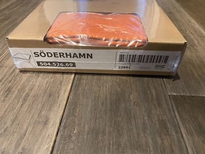 Copertura IKEA SÖDERHAMN per ottomano Samsta arancione 504.526.69 - Foto 1 di 4