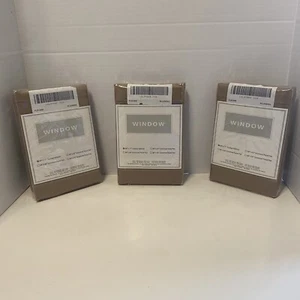 Window Cover 84” X 17” Scallop Valance Brown Machine Washable New In Package X3 - Picture 1 of 6
