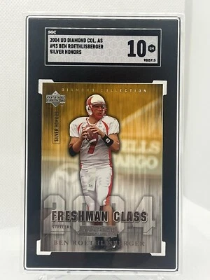 2004 UD Diamond Coll. AS Lineup - #93 Ben Roethlisberger Silver Honors SGC 10! - Image 1 of 2