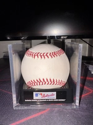 Joey Votto Autographed Signed Baseball With Case Cincinnati Reds - Image 1 of 2