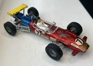Dinky 225 Lotus 49 F1 Racing Car #7 Graham Hill 1:32 Metallic Red Vintage 1971-6 - Picture 1 of 16