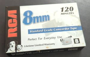 1 RCA 120 Minute Standard Grade Camcorder 8mm Video Tape - New Sealed - Picture 1 of 6