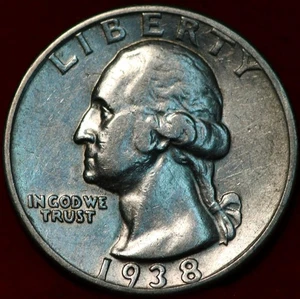 Uncirculated 1938-S San Francisco Mint Silver Washington Quarter - Picture 1 of 2