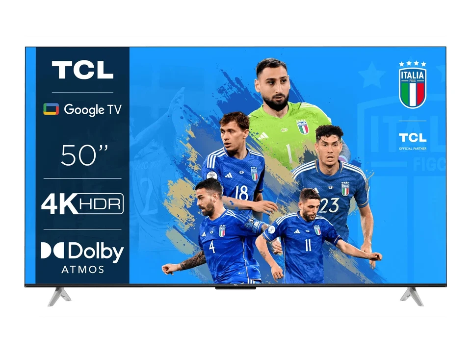 TV 50" TCL 50P638 LED 4K ULTRA HD SMART WIFI GOOGLE TV 2400 PPI NO 8K NO SAMSUNG - Immagine 1 di 4