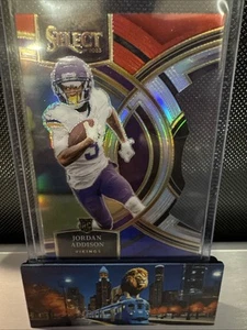 2023 Panini Select - Premier Level Jordan Addison #194 Red & Blue Prizm Die-Cut - Picture 1 of 3