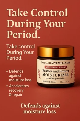 Hidratante Fase Menstrual – Calma y Repara con Aloe Vera + Ácido Hialurónico Foto 1 de 4