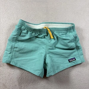 Patagonia Trunks Shorts Boys Youth L 12 Green Board Swim Outdoor Pocket #2388 - Picture 1 of 9