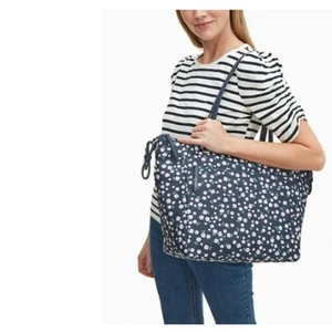 Kate Spade Wickeltasche blau Blumen Overnight Jae Reise groß Beuteltasche Tasche - Bild 1 von 11