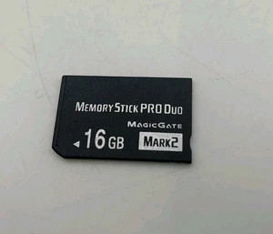 Official Lexar 16GB Memory Stick Pro Duo MS Card for Sony Old Camera/DV/PSP - Picture 1 of 2