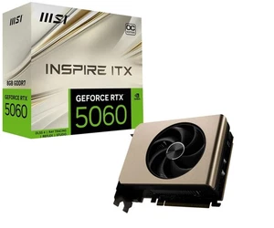 MSI GeForce RTX 5060 8GB GDDR6 INSPIRE ITX OC Graphics Card PCIe 5.0 GPU NEW - Picture 1 of 6